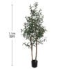 Artificial Pieris Tree - Faux Lily of the Valley Shrub Floor Plant