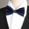 Men's Tie Set - Business Blue Black Fashion Work Shirt Suit Tie Bow Tie
