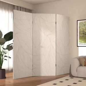 Folding Room Divider Screen - Privacy Partition for Entryway & Office