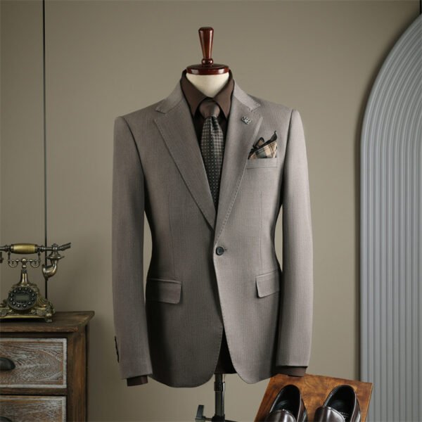 Striped Men's Suit Set – Business Casual Formal Wedding Banquet Suit (Plus Sizes M-7XL)