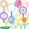 O1CN017stIzF2EcQeOdTKJZ_2222124958765-0-cib.jpg_ Bubble Wand Tool Set - Kids Multi-Hole Bubble Blowing Toy (Assorted Sizes)