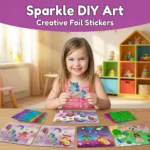 3D DIY Aluminum Foil Sticker Art Set - Kindergarten Craft Scene Kit