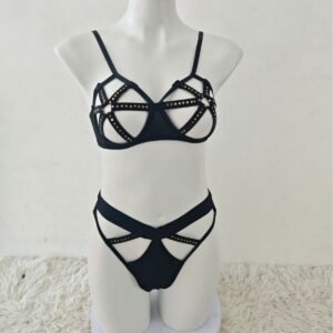 Commerce extérieur Europe et États-Unis nouveaux sous-vêtements sexy ceinture de corde pour femmes sexy tentation sous-vêtements fendus creux costume amusant