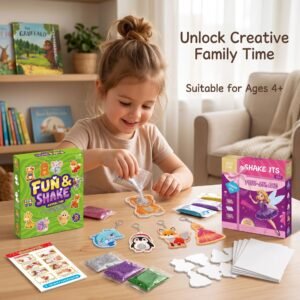 DIY Shaker Keychain Craft Set for Kids