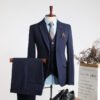 Plus Size Men's Business Casual Slim Wedding Groomsmen Dress Suit