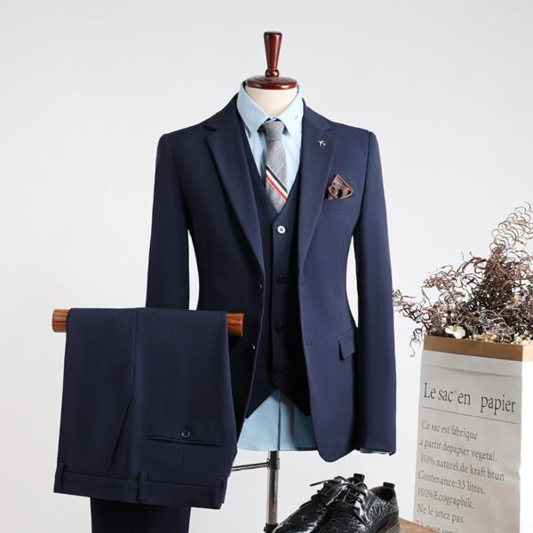 Plus Size Men's Business Casual Slim Wedding Groomsmen Dress Suit