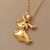 European Foreign Trade Golden Cartoon Necklace Halloween Witch Clavicle Chain Pendant 2 European Foreign Trade Golden Cartoon Necklace Halloween Witch Clavicle Chain Pendant