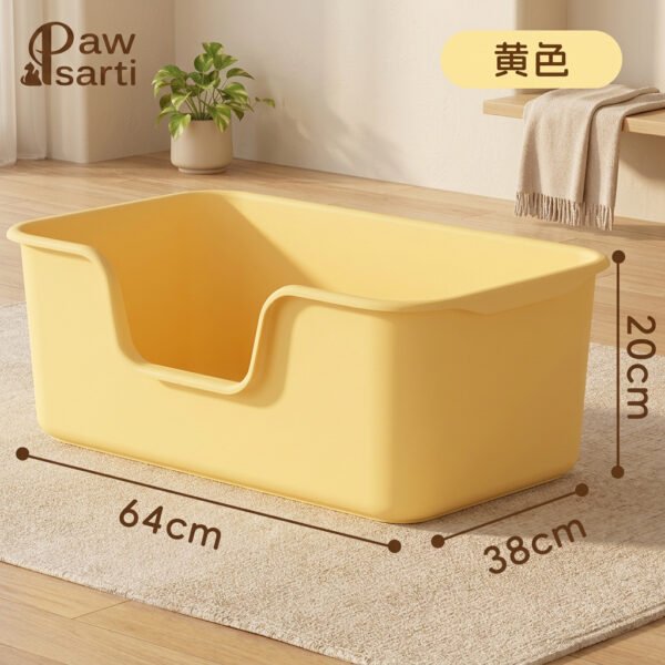 Cat Litter Box Extra Large Fully Semi-Enclosed Anti-Splash Open Cat Toilet Cat Litter Box Cat Supplies