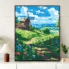 O1CN019PLluc2IlMkumj3aW_2215606219326-0-cib.jpg_ Summer Flower Digital Oil Painting DIY Kit, Hand-Painted Acrylic Landscape Art