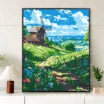 Summer Flower Digital Oil Painting DIY Kit, Hand-Painted Acrylic Landscape Art