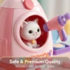 Pet Space Rocket Backpack - Pretend Play Vet & Makeup Set for Kids