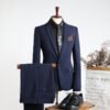 Plus Size Men's Business Casual Slim Wedding Groomsmen Dress Suit