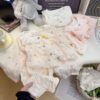 O1CN019p6Xuc1CSEK1ukTLV_2218561860079-0-cib Floral Western Style Long Sleeve Cardigan, Baby Spring Summer Autumn Doll Collar Cartoon Home Clothes Suit