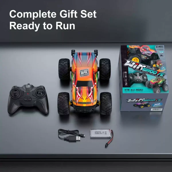 1:16 Remote Control Stunt Monster Truck - 360 Degree Rotating RC Car