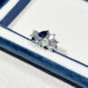Blue Zircon Open Rings - Minimalist Adjustable Statement Ring Collection