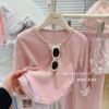 2025 New Preppy Style Girls' Spring Autumn Set, Casual Zip-Up Hoodie, Korean Loose Fit Big Kids