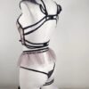 Cross-border foreign trade European and American new sexy lingerie sexy women's mesh embroidery three-piece lingerie sexy suit wholesale
