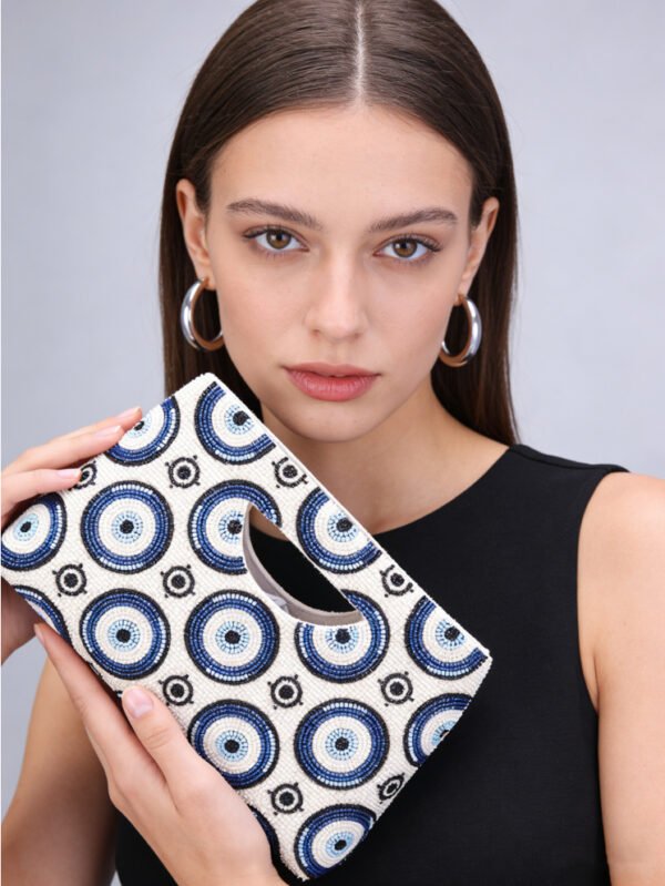 O1CN01B15km61cfDeYPdD5l_2209246163627-0-cib Fantasy Eyes Beaded Embroidery Handbag - Cross-Border Seed Bead Evening Bag