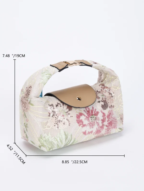 O1CN01B8uxcB1cfDew8BRLg_2209246163627-0-cib.jpg_ French Retro Floral Embroidery Bag, Cross-Border Women's Bag, Large Capacity Handbag, Niche Design, Commuter Women's Bag
