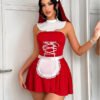 Cross-Border Foreign Trade European and American New Sexy Lingerie Sexy Female Maid Temptation Sexy Uniform Suit