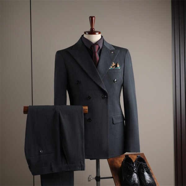 2025 Men's Business Slim Black Suit Jacket Groom Wedding Dress