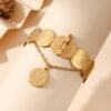 Xiyin Hot-Selling Ancient Coin Gold-Plated Bracelet, High-End Jewelry, Retro Ethnic Style Bracelet, Cross-Border Jewelry Wholesale