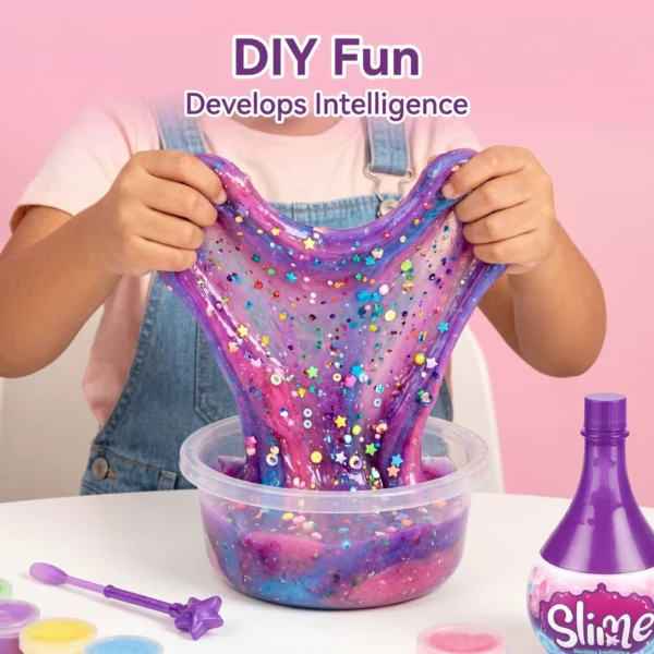DIY Surprise Slime Magic Shake Bottle - Kids Stress Relief Craft Toy