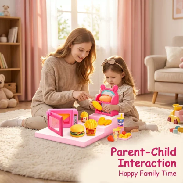 O1CN01BttTrR2EcQeR5thP9_2222124958765-0-cib.jpg_ Mini Pretend Play Kitchen Appliance Set - Simulated Microwave, Fridge & Small Appliances
