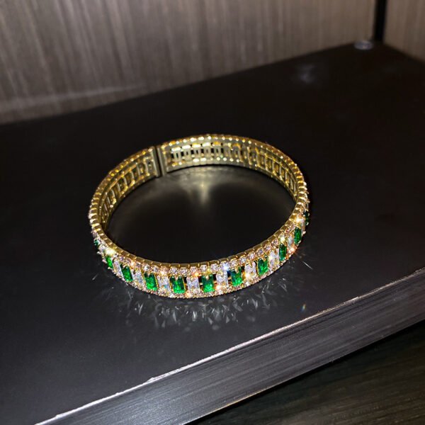 Zircon Openwork Cuff Bracelets - Wide Adjustable Statement Bangle Collection
