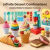 Ice cream machine gallery Colorful Clay Ice Cream Machine Toy Set