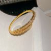 Zircon Openwork Cuff Bracelets - Wide Adjustable Statement Bangle Collection