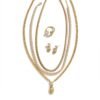 Cross-Border Brass Crystal Necklace Light Luxury Five-Piece Set Fashion Bridal Jewelry 5 Cross-Border Brass Crystal Necklace Light Luxury Five-Piece Set Fashion Bridal Jewelry