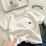 Children's Pure Cotton T-Shirt, Loose Half Sleeve Top