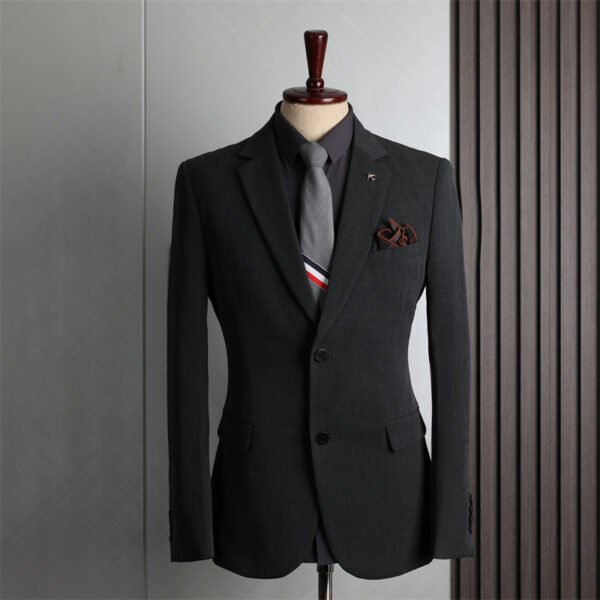 Plus Size Men's Business Casual Slim Wedding Groomsmen Dress Suit