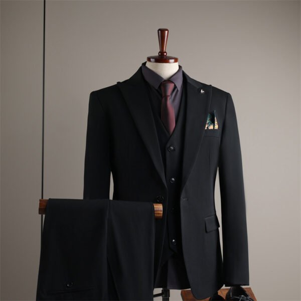 Men's Suits, Slim-Fit Korean-Style Professional Suits, Men's Business Formal Wear, High-Quality Groom's Wedding Attire, Ready Stock
