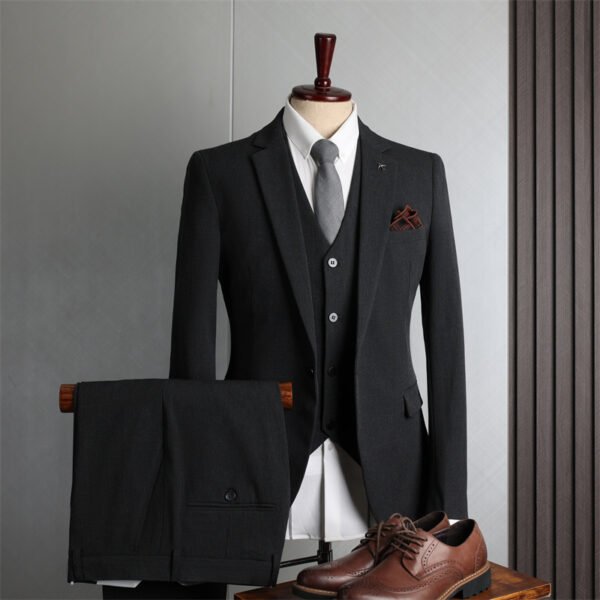 Plus Size Men's Business Casual Slim Wedding Groomsmen Dress Suit