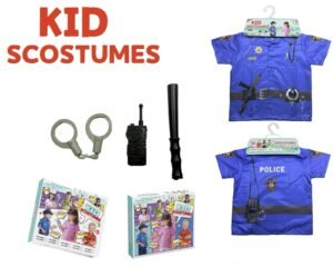 Kids Role-Play Career Costume Sets with Accessories (Police, Doctor, Firefighter & More)