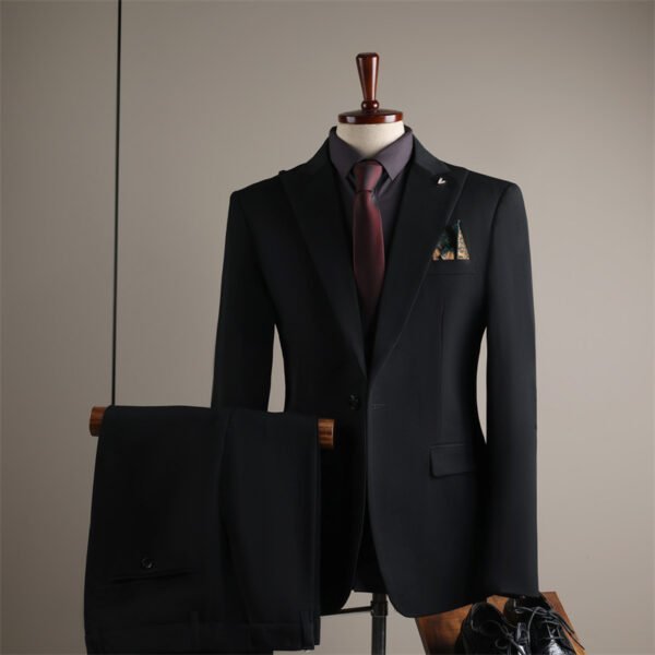Men's Suits, Slim-Fit Korean-Style Professional Suits, Men's Business Formal Wear, High-Quality Groom's Wedding Attire, Ready Stock