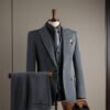 Men's Suits, Slim-Fit Korean-Style Professional Suits, Men's Business Formal Wear, High-Quality Groom's Wedding Attire, Ready Stock