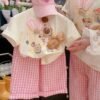 O1CN01EfVhZx1CSEKtxh4fy_2218561860079-0-cib Girls 3D Bunny Ears Bear Two-Piece Summer Suit