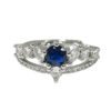 Blue Zircon Open Rings - Minimalist Adjustable Statement Ring Collection