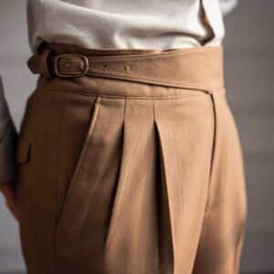 Men's Straight Leg Casual Suit Trousers - American Vintage Drape Chinos