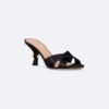 Women's Pearl Sculpted Heel Mules - Open Toe Slide Sandals