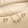 Copper Alloy Glasses-Shaped Zircon Fashion Necklace Korean Jewelry 1 Copper Alloy Glasses-Shaped Zircon Fashion Necklace Korean Jewelry