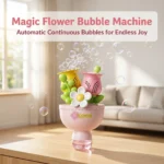 Handheld Bouquet Bubble Machine with Colorful Lights