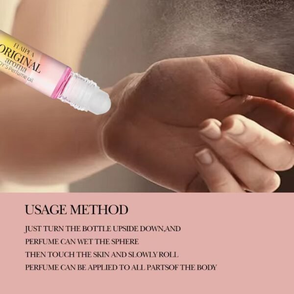 Women's Vanilla Floral Roll-On Perfume 10ml, Alcohol-Free, Fresh Fragrance