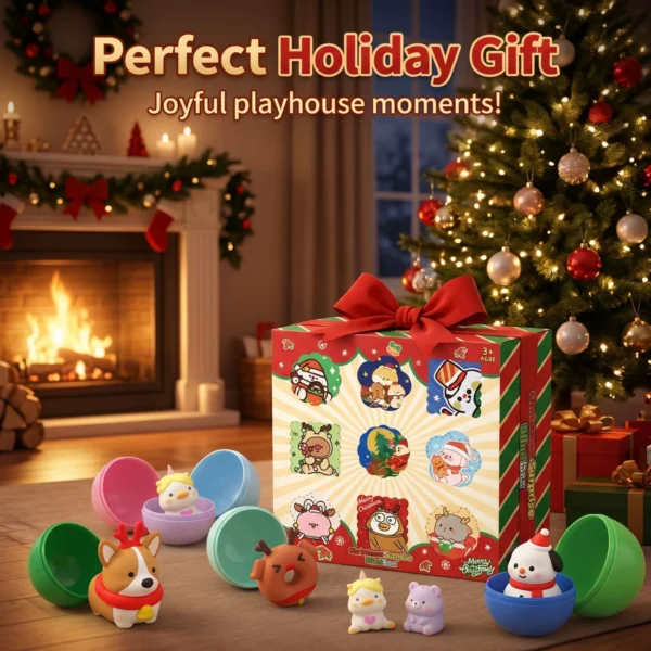 Gashapon Surprise Blind Box Machine - Kids Interactive Pretend Play Toy