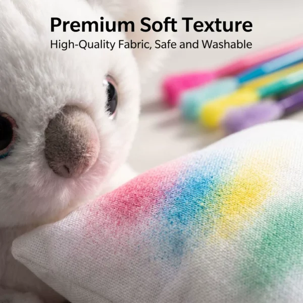 DIY Spray Color Plush Toy Set - Paintable Bag, Scarf, Hat & Pillow