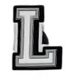 Black and White Letter and Number Shoe Charms - PVC Clog Decorations