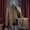 High-End Suit for Men, Pure Gray, Wrinkle-Resistant, Slightly Elastic, Formal Wear, Groom, Wedding, Best Man, Suit Set for Men